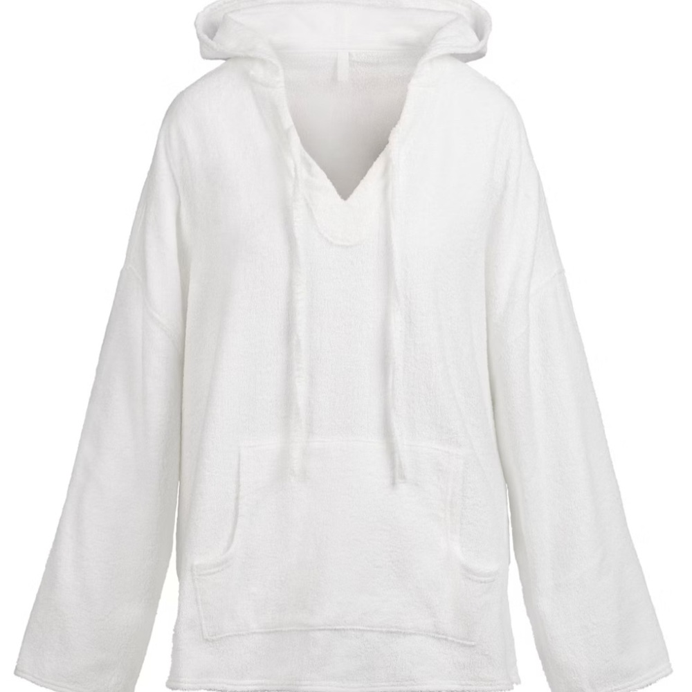 Skims Terry Cover Ups Oversized Hoodie NWT Size L